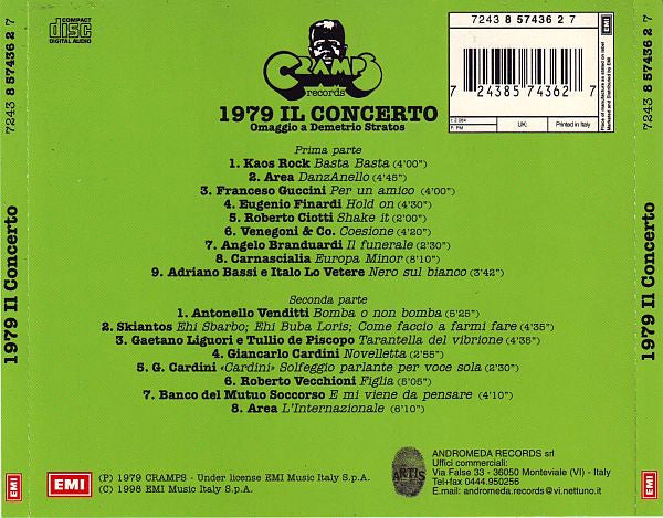 1979 Il Concerto - Omaggio A Demetrio Stratos