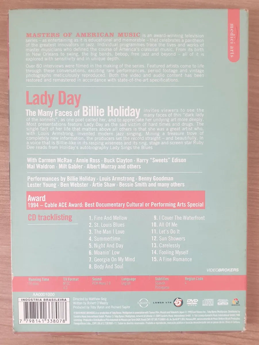 Lady Day - The Many Faces Of Billie Holiday Limited Edition dvd+cd