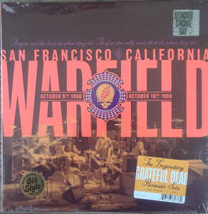 The Warfield San Francisco Ca 10/9/80 & 10/10/80 Lmt. Rsd