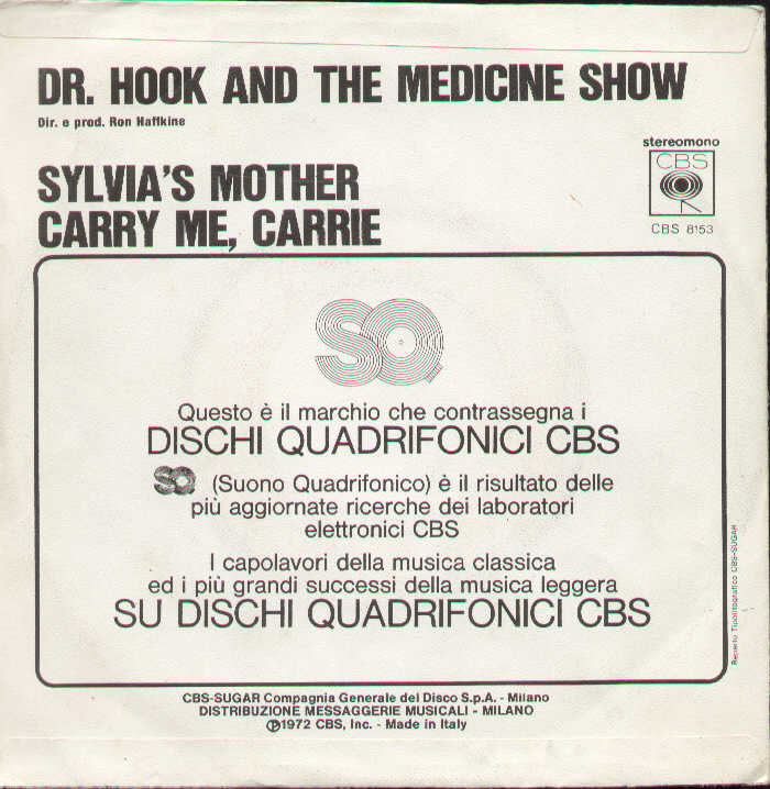 Sylvia's Mother / Carry Me Carrie