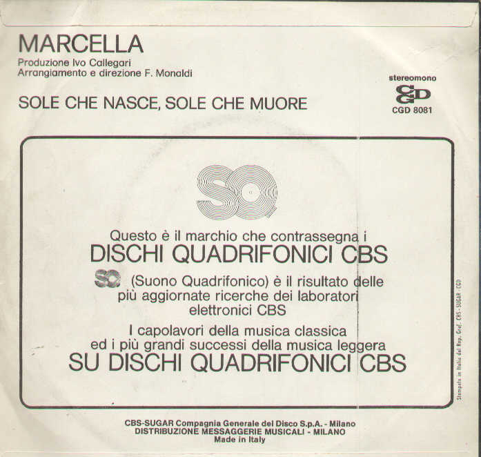 Sole Che Nasce Sole Che Muore / Il Tempo Dell'amore Verde