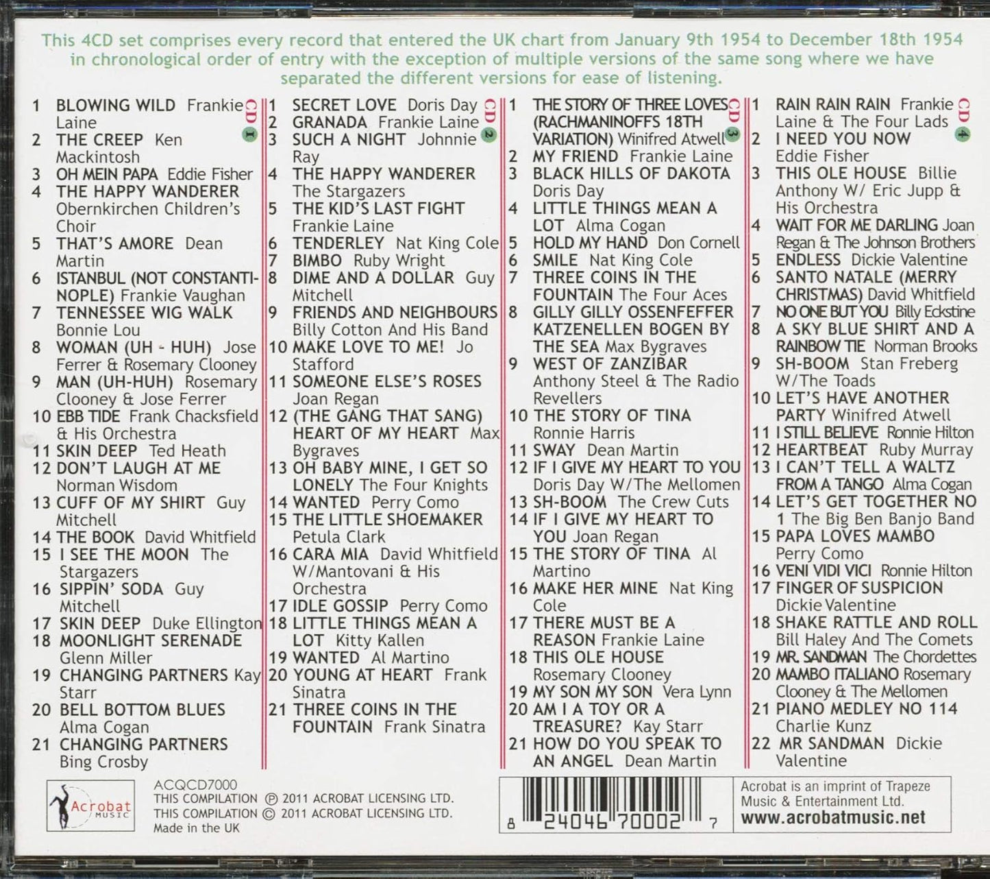 1954 British Hit Parade Britain's Greatest Hits Volume 3