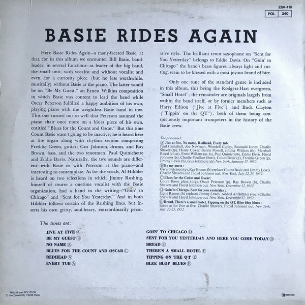 Basie Rides Again