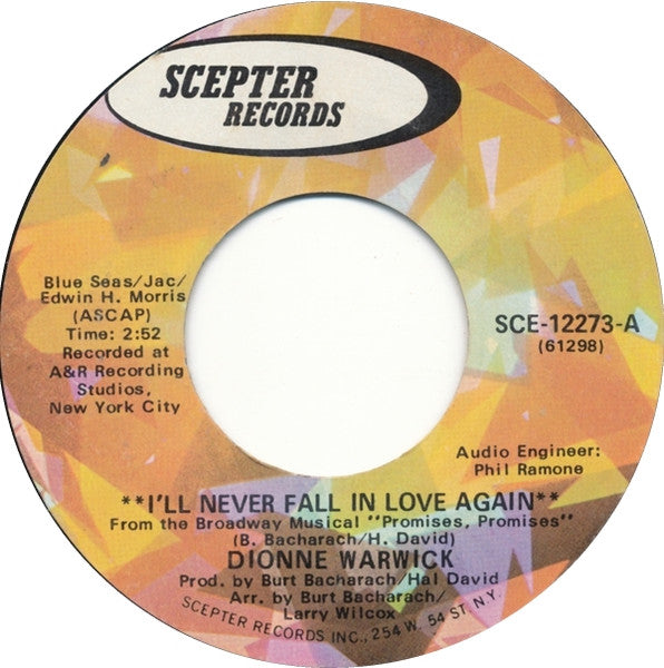 I'll Never Fall In Love Again / What The World Needs Now Is Love