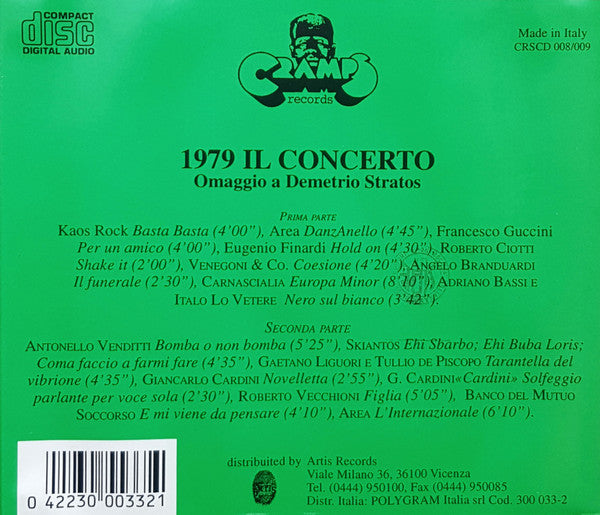 1979 Il Concerto - Omaggio A Demetrio Stratos