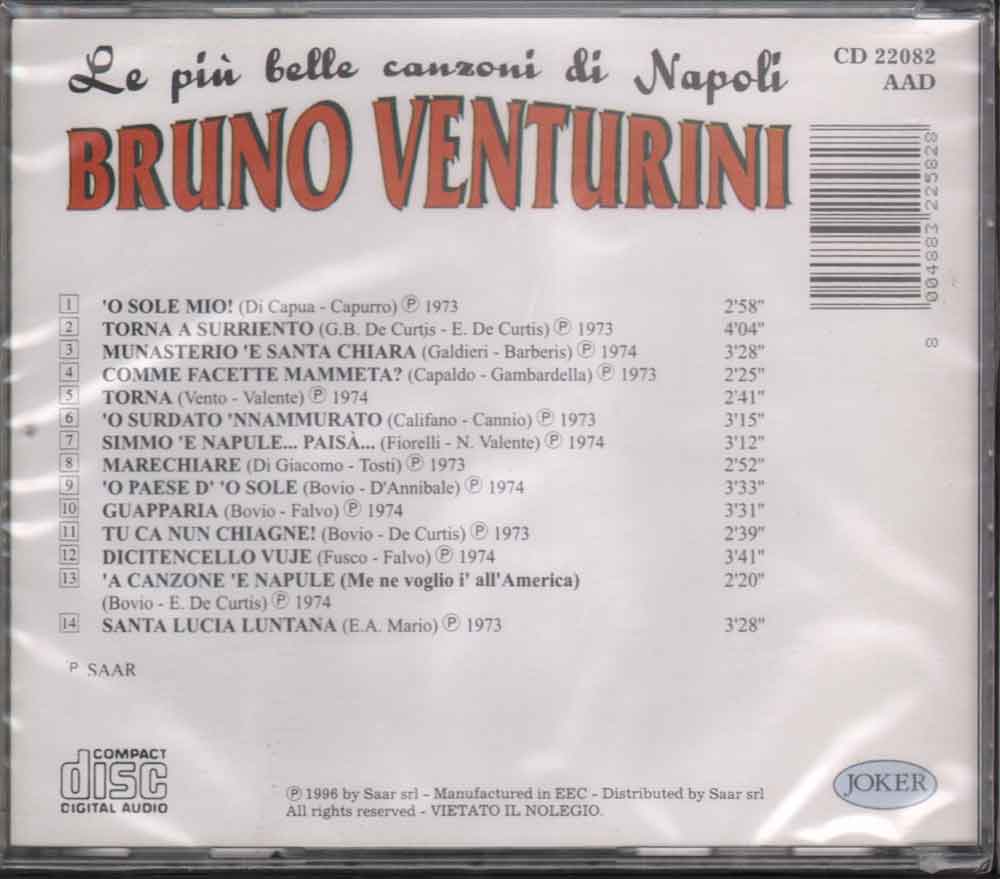 Le Piu Belle Canzoni Di Napoli