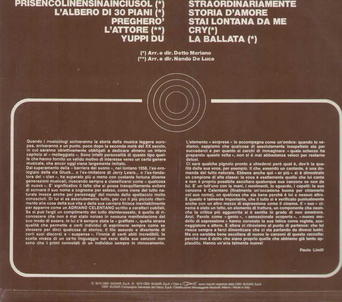 Il Meglio Di Adriano Celentano