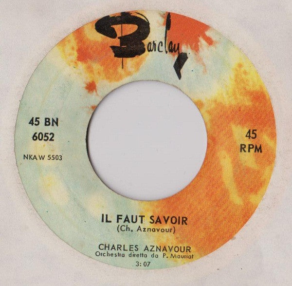 Il Faut Savoir / L'Amour Et La Guerre