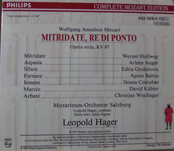 Mitridate Re Di Ponto Opera Seria Kv 87 Boxset