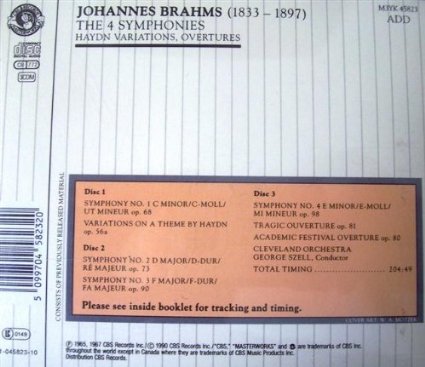 The 4 Symphonies / Variations Overtures Boxset
