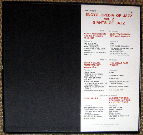 Encyclopedia Of Jazz Vol.2 Giants Of Jazz