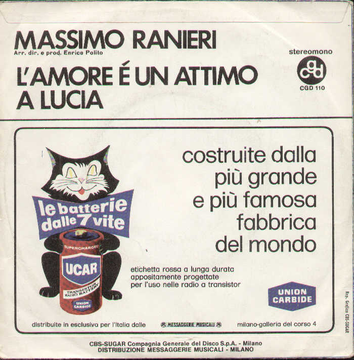 L'amore È Un Attimo / A Lucia