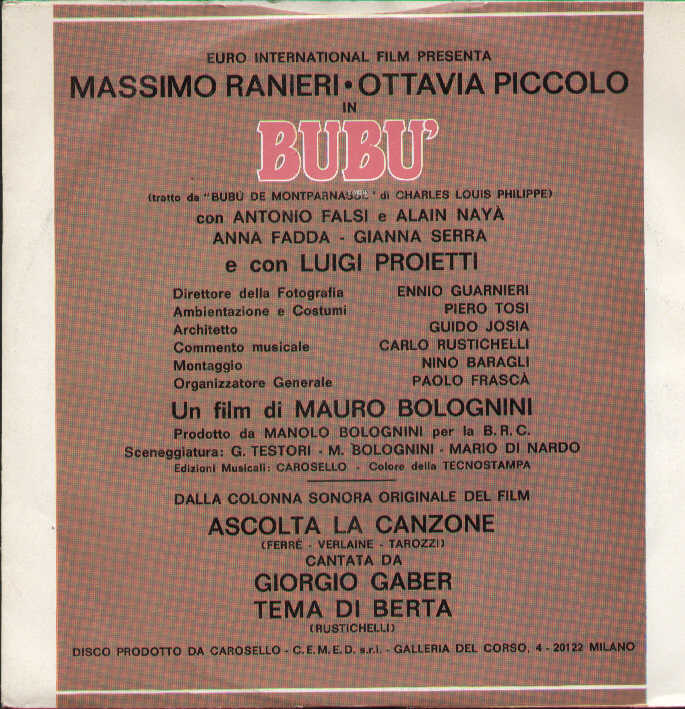 Ascolta La Canzone / Tema Di Berta