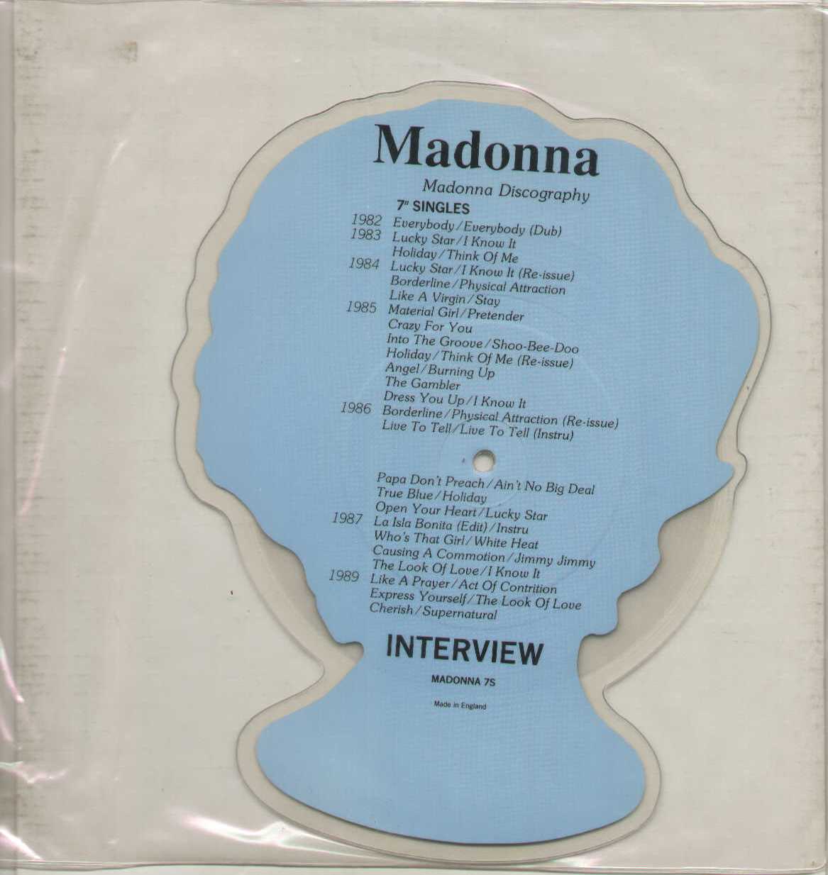 Interview Picture Disc Shape