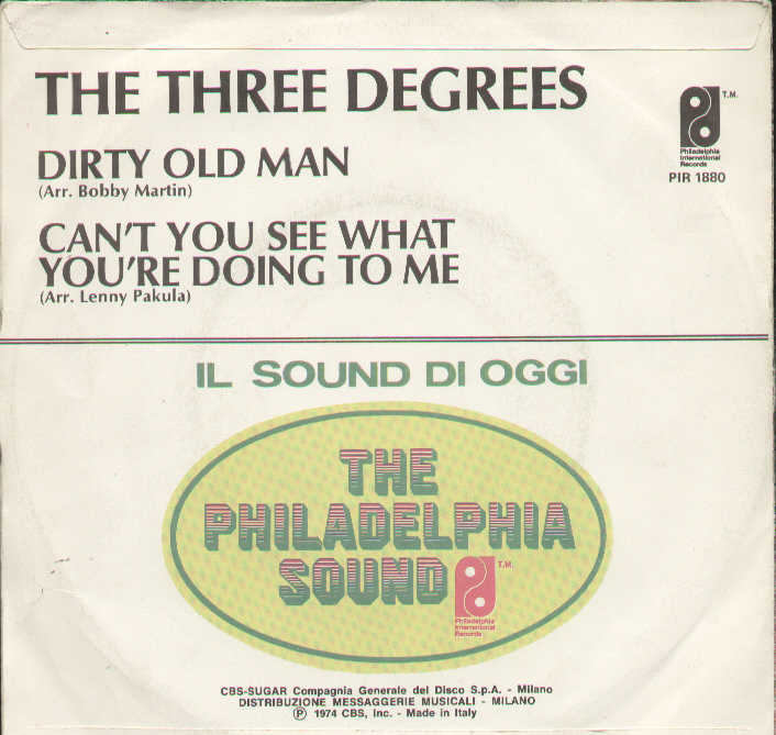 Dirty Old Man / Can't You See What You're Doing To Me