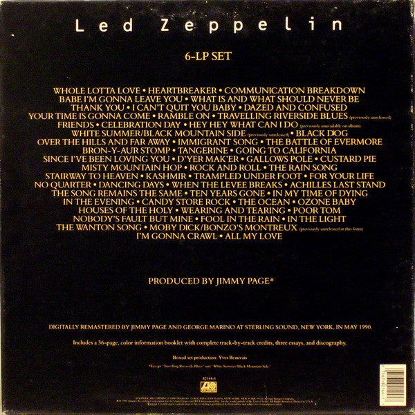 Led Zeppelin Boxset 6Lp