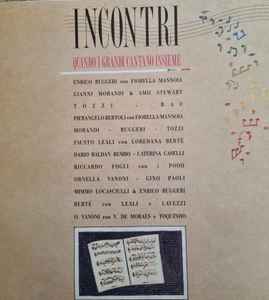 Incontri Quando I Grandi Cantano Insieme