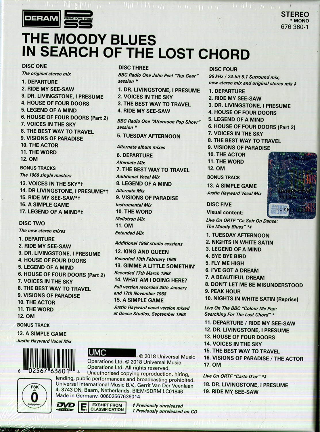In Search Of The Lost Chord Deluxe Edition BOXSET