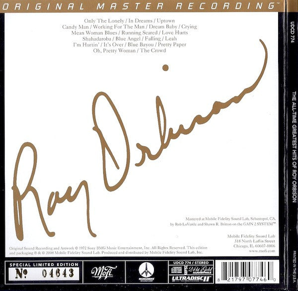 The All Time Greatest Hits Of Roy Orbison 24Kt Gold