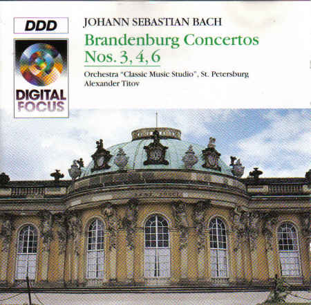 Brandenburg Concertos Nos 3 4 6