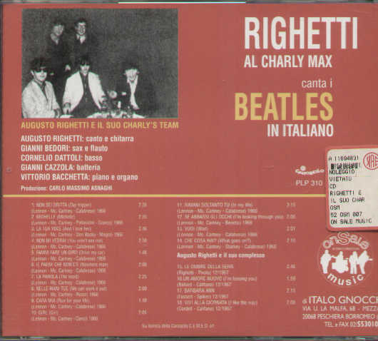 Al Charly Max Canta I Beatles In Italiano