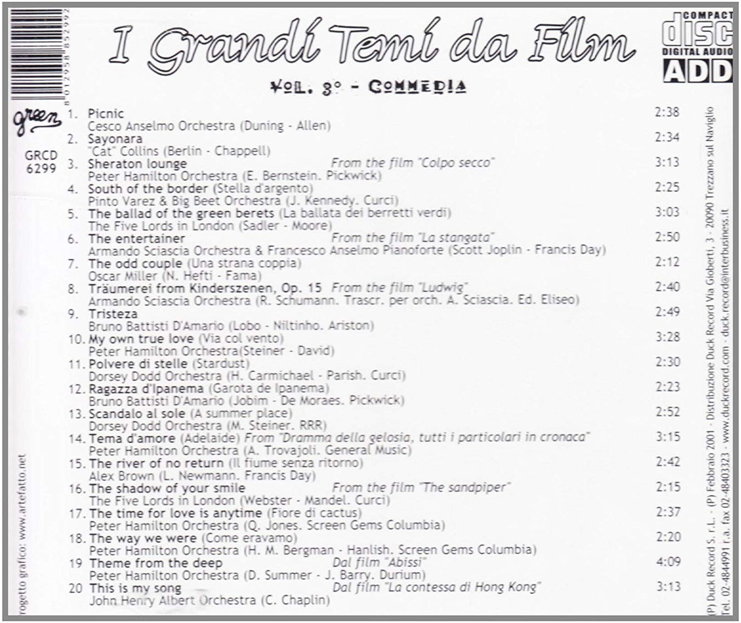 I Grandi Temi Da Film Vol.3 Commedia