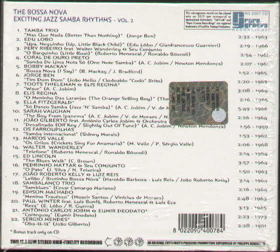 The Bossa Nova Exciting Jazz Samba Rgythms Vol.2