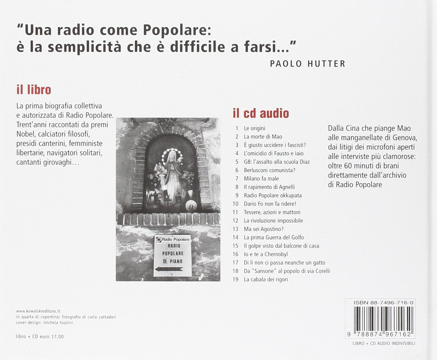 Ma Libera Veramente Trent'anni Di Radio Popolare..Cd+Book