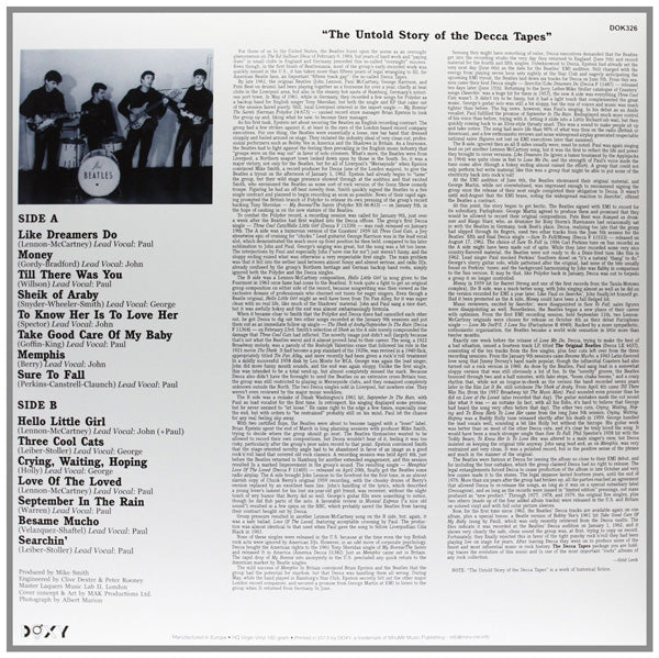 The Decca Tapes Bonus Cd