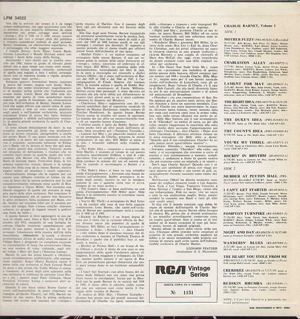 Charlie Barnet Vol.1