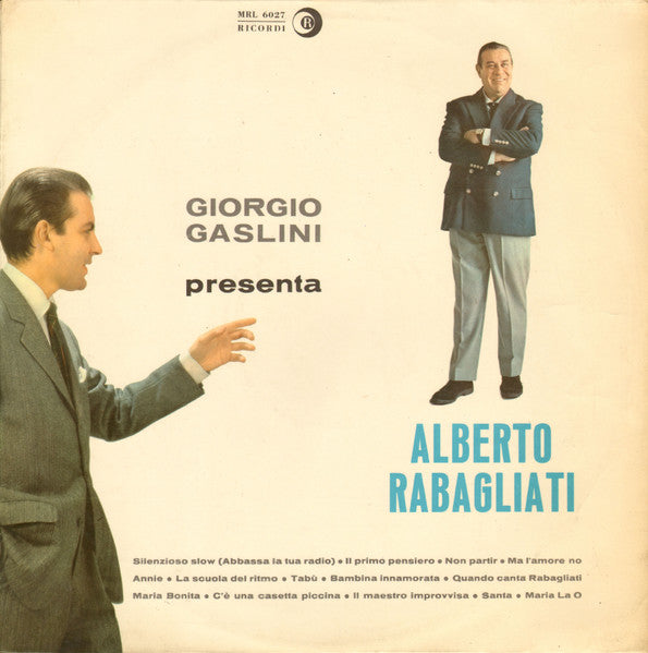 Giorgio Gaslini Presenta Alberto Rabagliati