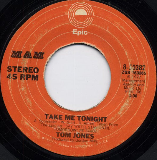 Take Me Tonight / I Hope You'll Understand