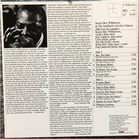 1963 Live In London! Including 7 Unreleased Takes And Titles