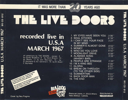 The Live Doors USA March 1967