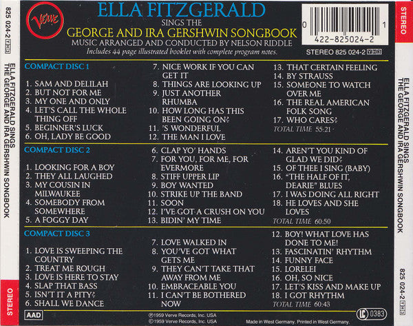 Sings The George And Ira Gershwin Song Book