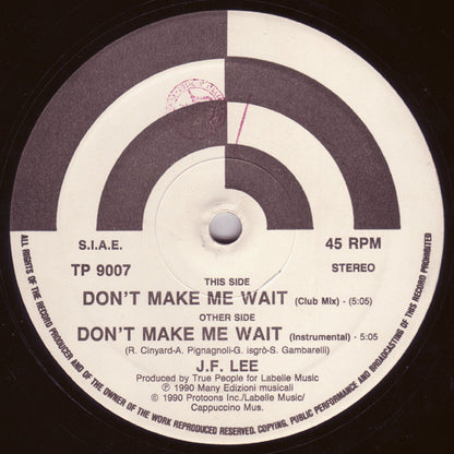 Don't Make Me Wait