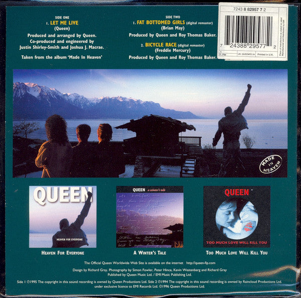 Let Me Live / Fat Bottomed Girls /	Bicycle Race  Picture Disc