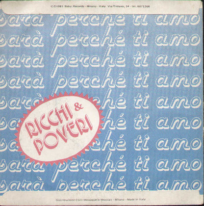 Sara Perche Ti Amo / Bello L'amore
