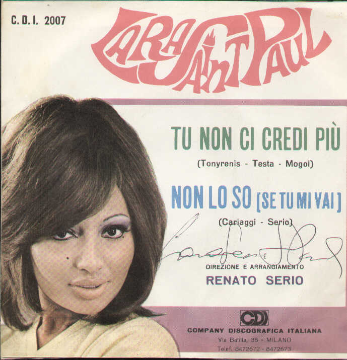 Tu Non Mi Credi Piu / Non Lo So Se Tu Vai