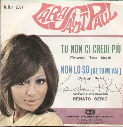 Tu Non Mi Credi Piu / Non Lo So Se Tu Vai