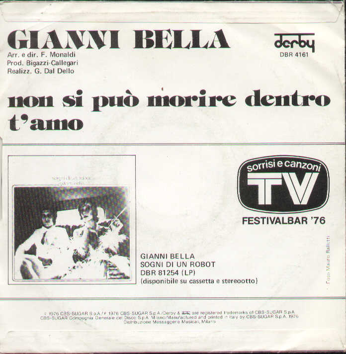 Non Si Può Morire Dentro / T'amo