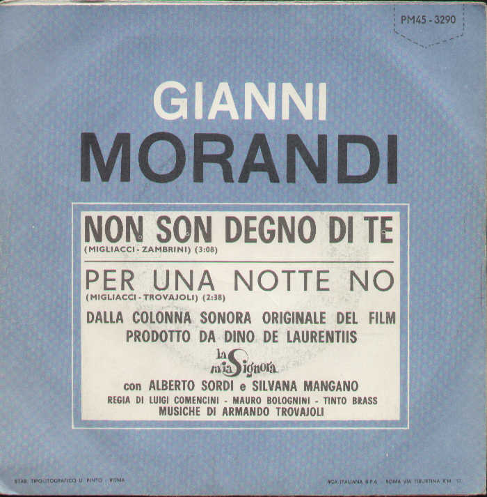 Non Son Degno Di Te / Per Una Notte No