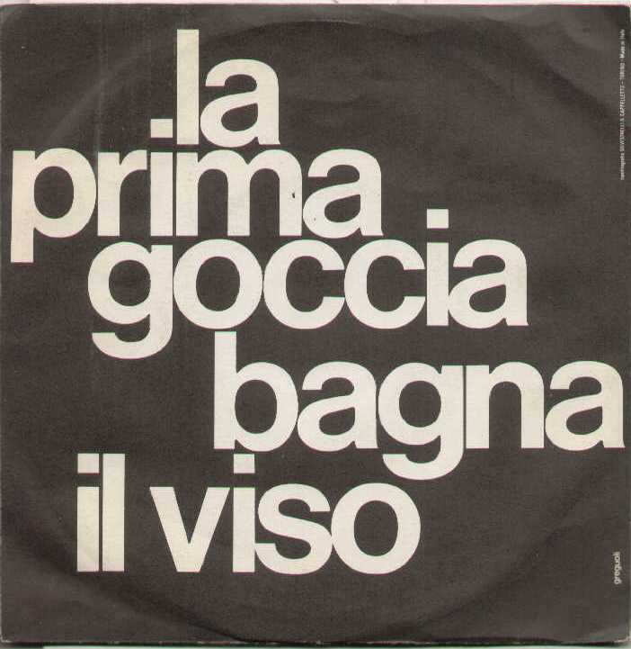 La Prima Goccia Bagna Il Viso