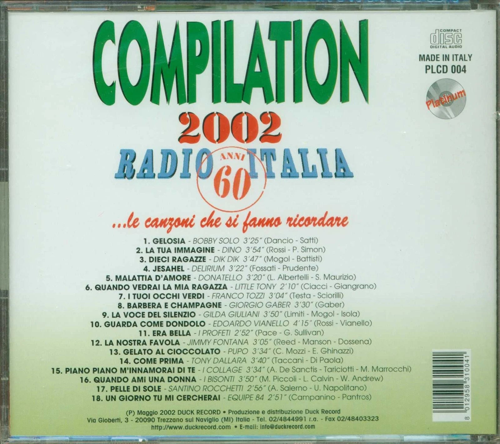 Radio Italia Anni 60 2002