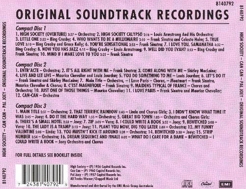 Original Soundtrack Recordings: High Society /  Can-Can / Pal Joey