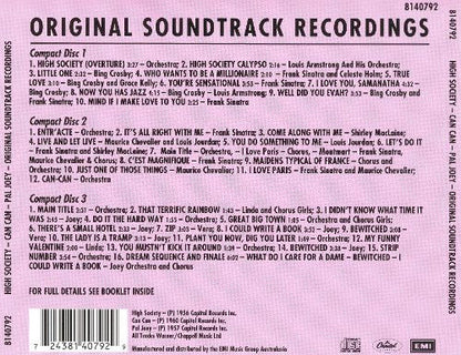 Original Soundtrack Recordings: High Society /  Can-Can / Pal Joey