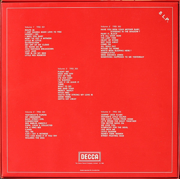 The Rolling Stones - 5 Lp Boxset
