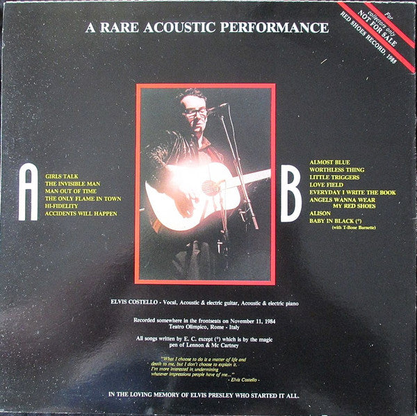 A Man Out Of Time - A Rare Acoustic Performance
