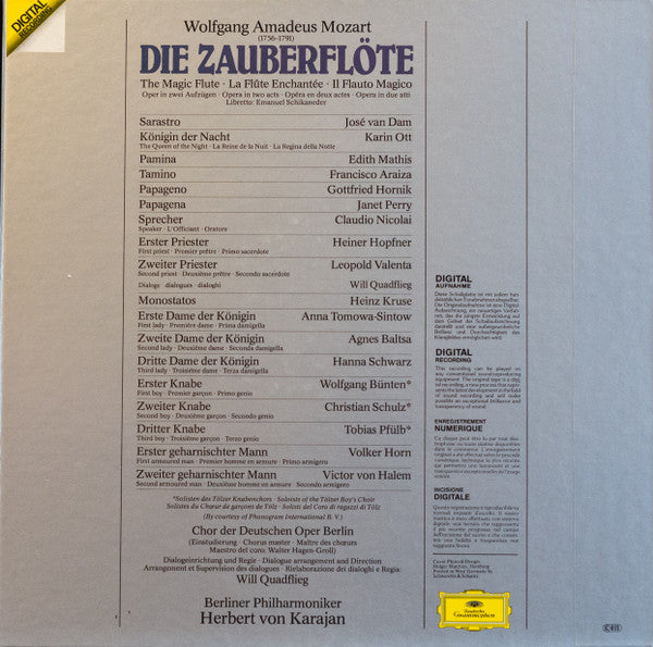 Die Zauberflote  The Magic Flute Il Flauto Magico Boxset