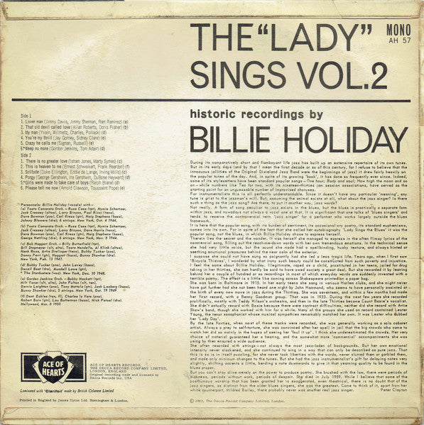 The Lady Sings Vol. 2